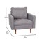 Flash Furniture Slate Gray Faux Linen Upholstered Tufted Chair IS-PC100-GY-GG - alternate 9